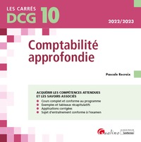 DCG 10 - COMPTABILITE APPROFONDIE - COURS ET APPLICATIONS CORRIGEES