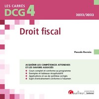 DCG 4 - DROIT FISCAL - COURS ET APPLICATIONS CORRIGEES