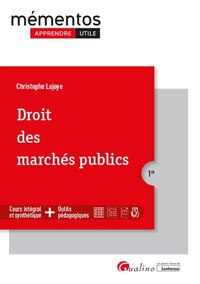 DROIT DES MARCHES PUBLICS