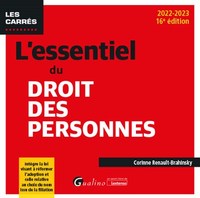 L'essentiel du droit des personnes