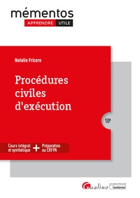 PROCEDURES CIVILES D'EXECUTION - COURS INTEGRAL ET SYNTHETIQUE