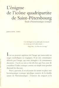 ENIGME DE L'ICONE QUADRIPARTITE DE ST PETERSBOURG