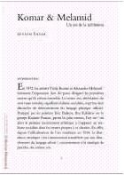 KOMAR ET MELANID