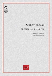 SCIENCES SOCIALES ET SCIENCES DE LA VIE