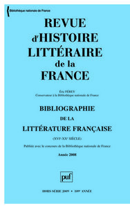 RHLF 2009, Bibliographie 2008