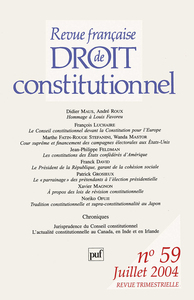 RFDC 2004, n° 59