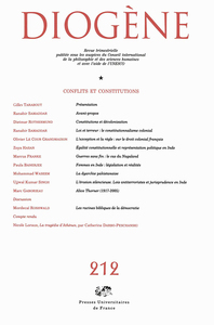 Diogène 2005, n° 212