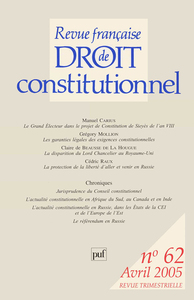 RFDC 2005, n° 62