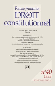 RFDC 1999, n° 40