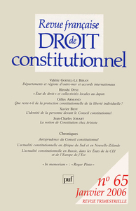 RFDC 2006, n° 65