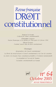 RFDC 2005, n° 64