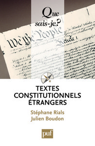 TEXTES CONSTITUTIONNELS ETRANGERS (13ED) QSJ 2060