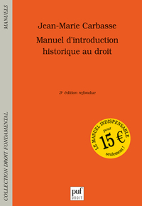 Manuel d'introduction historique au droit