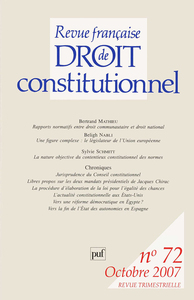 RFDC 2007, n° 72