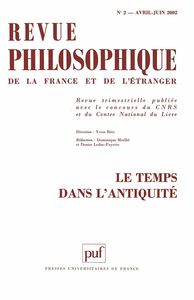 Revue philosophique 2002, t. 127 (2)
