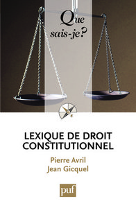 LEXIQUE DE DROIT CONSTITUTIONNEL (2ED) QSJ 3655