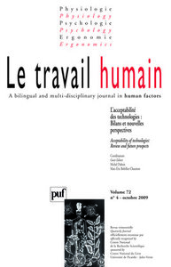 travail humain 2009, vol. 72 (4)