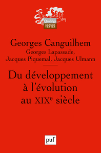 DU DEVELOPPEMENT A L'EVOLUTION AU XIXE SIECLE