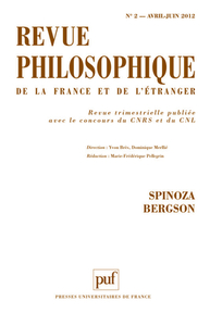 Revue philosophique 2012, t. 137 (2)