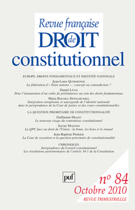 RFDC 2010, n° 84