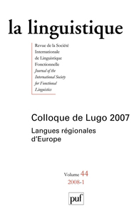 linguistique 2008, vol. 44 (1)