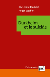 DURKHEIM ET LE SUICIDE