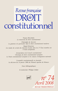 RFDC 2008, n° 74