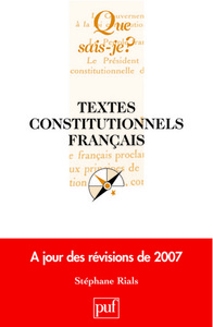 textes constitutionnels francais (21e ed) qsj 2022