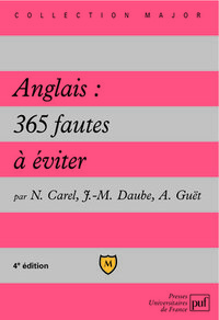 Anglais : 365 fautes à éviter