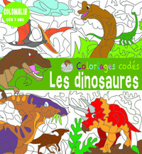 COLORIAGES CODES - LES DINOSAURES