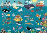 N.1 ANIMAUX DES OCEANS - 48 PIECES