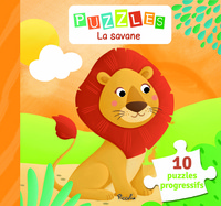 PUZZLES LA SAVANE - 10 PUZZLES PROGRESSIFS