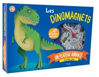 LES DINOMAGNETS - UN PLATEAU AIMENTE ET UN LIVRE-JEUX