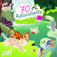 70 AUTOCOLLANTS - LES ANIMAUX DE LA JUNGLE