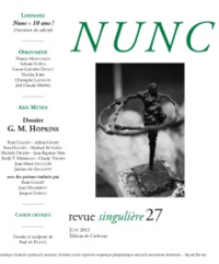 Nunc n°27 Dossier Gerard Manley Hopkins