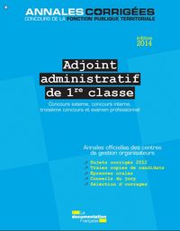 Adjoint administratif de 1re classe 2014-2015