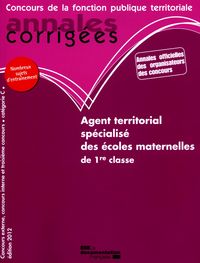 Annales corrigées n°32 agent territorial spécialisé des écoles maternelles