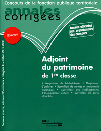 Annales corrigées n°9 adjoint du patrimoine de 1re classe