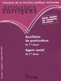 Auxiliaire de puériculture - agent social de 1ere classe 2012-2013