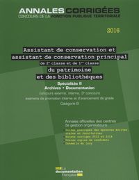 assistant.assistant principal de 2e et 1re cl de conservation du patrimoine et