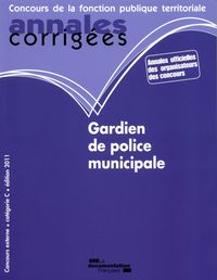 Annales corrigées n°17 gardien de police municipale