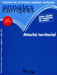 Annales corrigées n°22 attaché territorial 2011