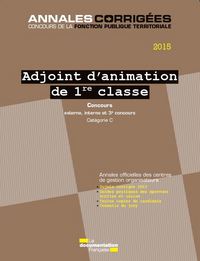 Adjoint d'animation de 1ere classe - concours  2015