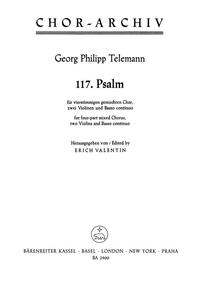 GEORG PHILIPP TELEMANN : PSALM 117 LAUDATE JEHOVAM - SATB ET ACCOMPAGNEMENT