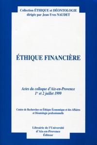 ETHIQUE FINANCIERE