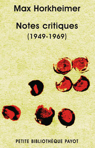 NOTES CRITIQUES (1949-1969)