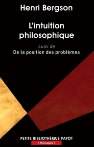 L'intuition philosophique