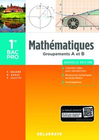 Mathématiques 1re Bac Pro, Groupements A et B, Pochette de l'élève