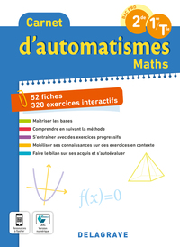 Carnet d'Automatismes, Mathématiques Bac Pro, Cahier de l'élève