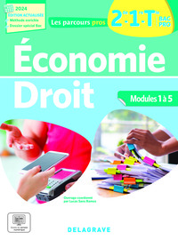 Les Parcours Pros Économie-Droit 2de, 1re, Tle Bac Pro (2024) - Pochette élève